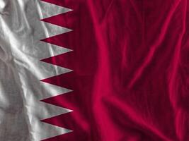 Qatar flag with texture photo