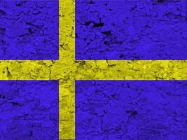 Sweden flag with texture photo