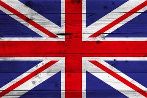 Great britain flag with texture photo