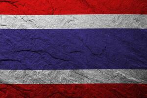 Thailand flag with texture photo