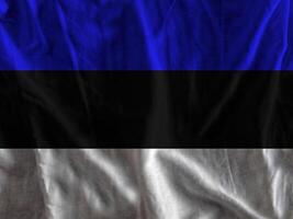 Estonia bandera con textura foto