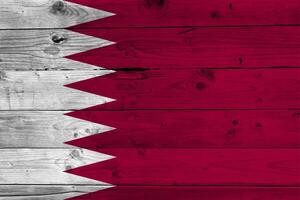 Qatar flag with texture photo