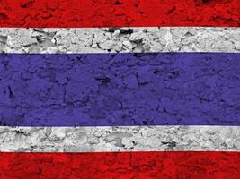 Thailand flag with texture photo