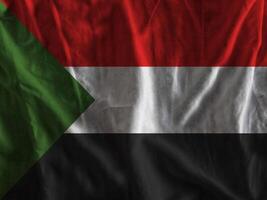 Sudan flag with texture photo