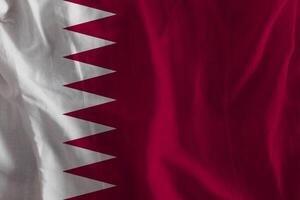 Qatar flag with texture photo