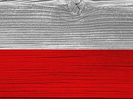 Poland flag with texture photo