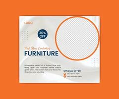 Web banner design template. vector