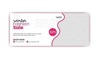 Web banner design template. vector