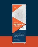 Web banner design template. vector