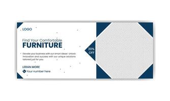 Web banner design template. vector