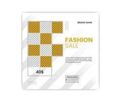 Eye-catching social media post design template. vector