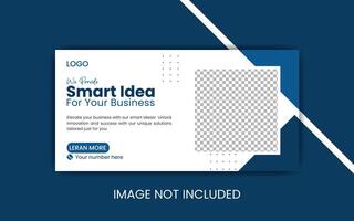 Web banner design template. vector