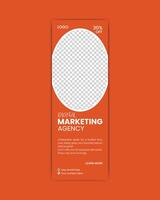 Web banner design template. vector