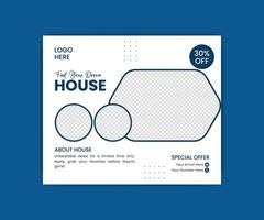 Web banner design template. vector