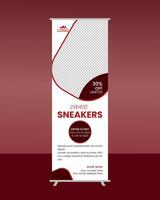 Web banner design template. vector