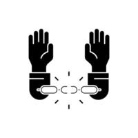 freedom concept line icon. Simple element illustration. freedom concept outline symbol design. vector