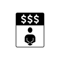 wanted concept line icon. Simple element illustration. wanted concept outline symbol design. vector