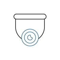 surveillance concept line icon. Simple element illustration. surveillance concept outline symbol design. vector