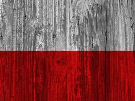 Poland flag with texture photo
