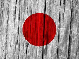 Japón bandera con textura foto