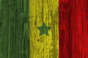 Senegal flag with texture photo