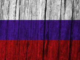 Russia flag with texture photo
