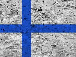 Finland flag with texture photo