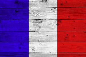 France flag with texture photo