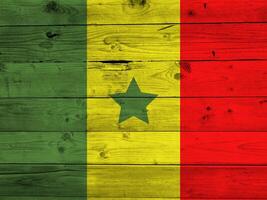 Senegal flag with texture photo