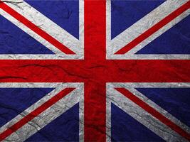 Great britain flag with texture photo