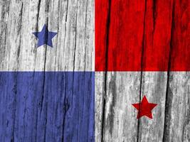 Panama flag with texture photo