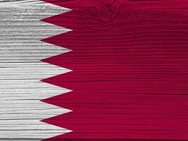 Qatar flag with texture photo