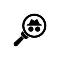 detective concept line icon. Simple element illustration. detective concept outline symbol design. vector