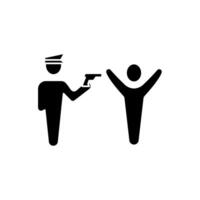 hands up concept line icon. Simple element illustration. hands up concept outline symbol design. vector