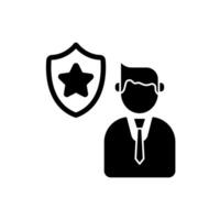 officer concept line icon. Simple element illustration. officer concept outline symbol design. vector