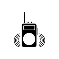 walkie talkie concept line icon. Simple element illustration. walkie talkie concept outline symbol design. vector