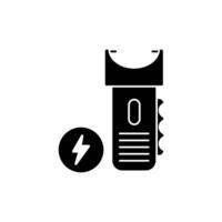 taser concept line icon. Simple element illustration. taser concept outline symbol design. vector