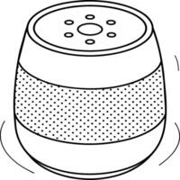 Hand draw technology sketch icon doodle set design for coloring book. Technology icon coloring pages vector