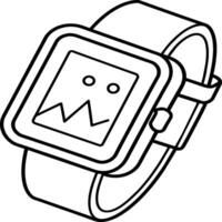 Hand draw technology sketch icon doodle set design for coloring book. Technology icon coloring pages vector