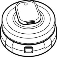 Hand draw technology sketch icon doodle set design for coloring book. Technology icon coloring pages vector