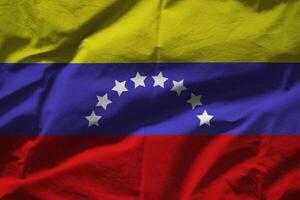 Venezuela flag with texture photo