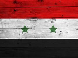 Siria bandera con textura foto