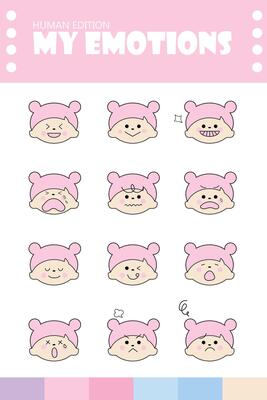 a set of different emoticons with different expressions