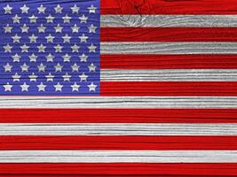 United States flag with texture photo