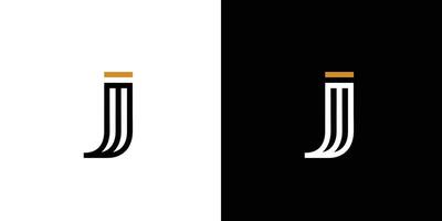 Modern and unique J logo design vector