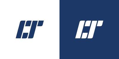 Modern and Unique letter CT initials logo design vector