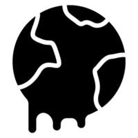 global warming glyph icon vector