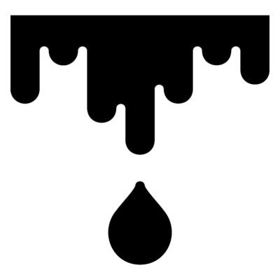 melting glyph icon