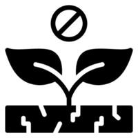 sprout glyph icon vector