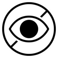 private glyph icon vector